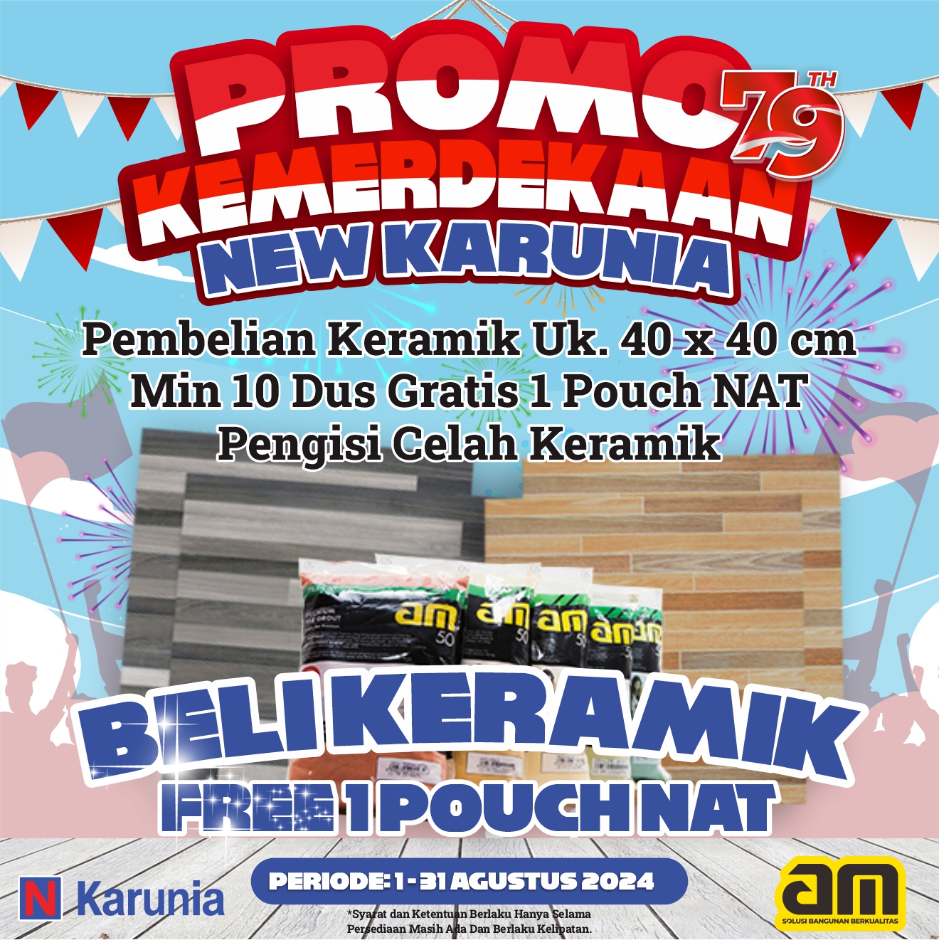 Beli Keramik Gratis 1 Pouch NAT