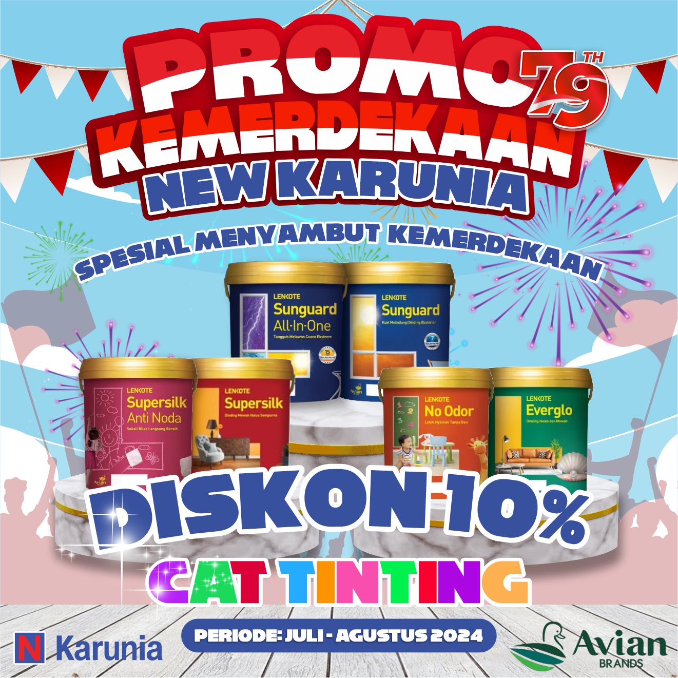 Promo Diskon 10% Cat Tinting